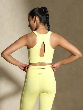 Shop-Candyfloss Yellow High Impact Action Bra & Aura Leggings