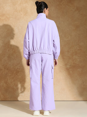 TraqPace Jacket & Cargo Pants Lilac