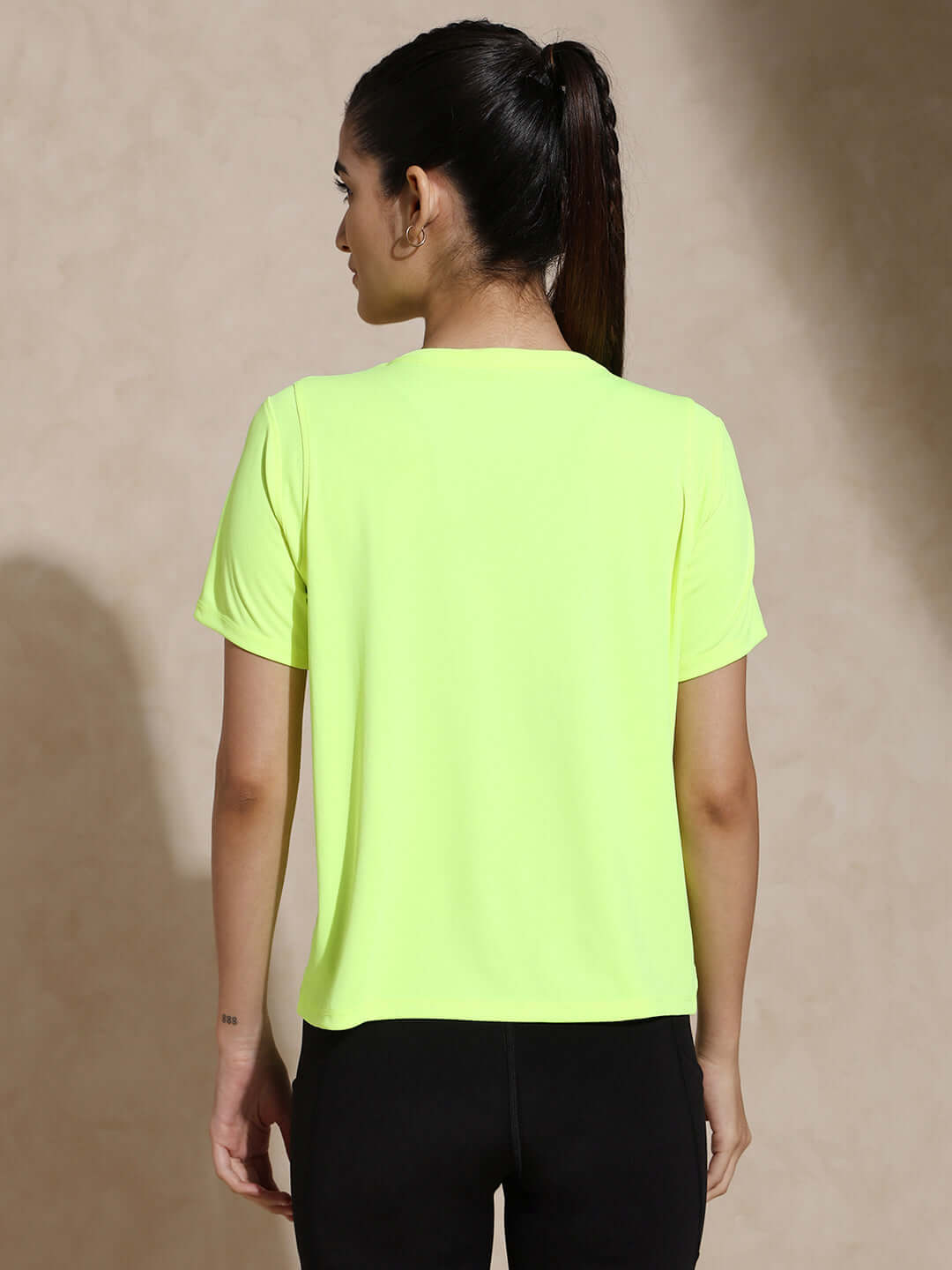 Silvertraq Script Tee Neon Yellow