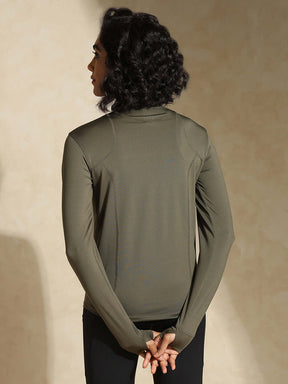 Women's Ath Runner Zip Neck Sea Turtle