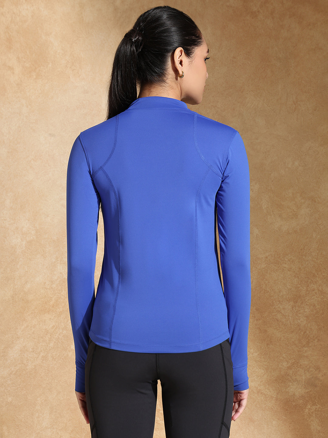 Shop-Women's Ath Runner Zip Neck Dazzling Blue