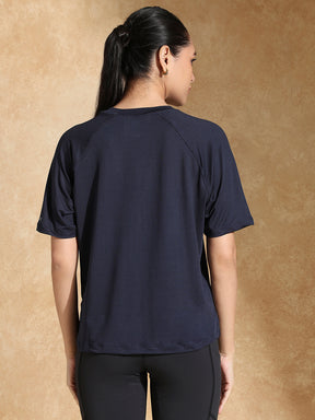 Shop-Traqfit Raglan Tee Navy