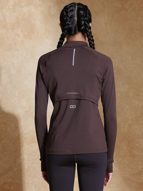 Shop-TraqRun Half-Zip Tee Java