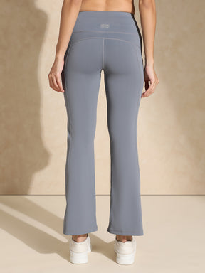 Shop-Luna Sculpt Flare Pants Stone Grey