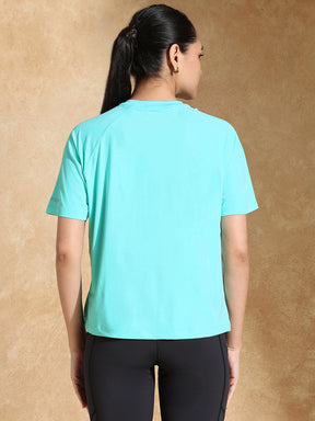 Shop-Traqfit Raglan Tee Aqua Rush