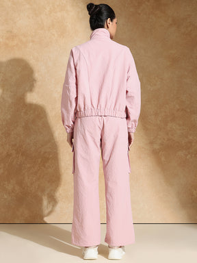 TraqPace Jacket & Cargo Pants Ballet Pink