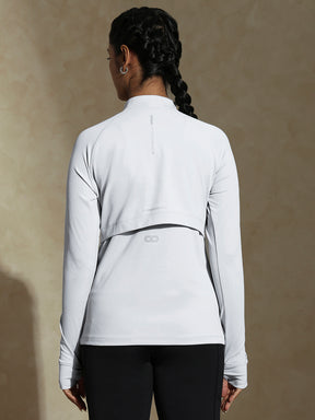 Shop-TraqRun Half-Zip tee Lunar Grey