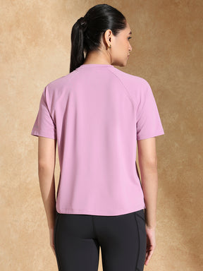 Shop-Traqfit Raglan Tee Mauve Mist