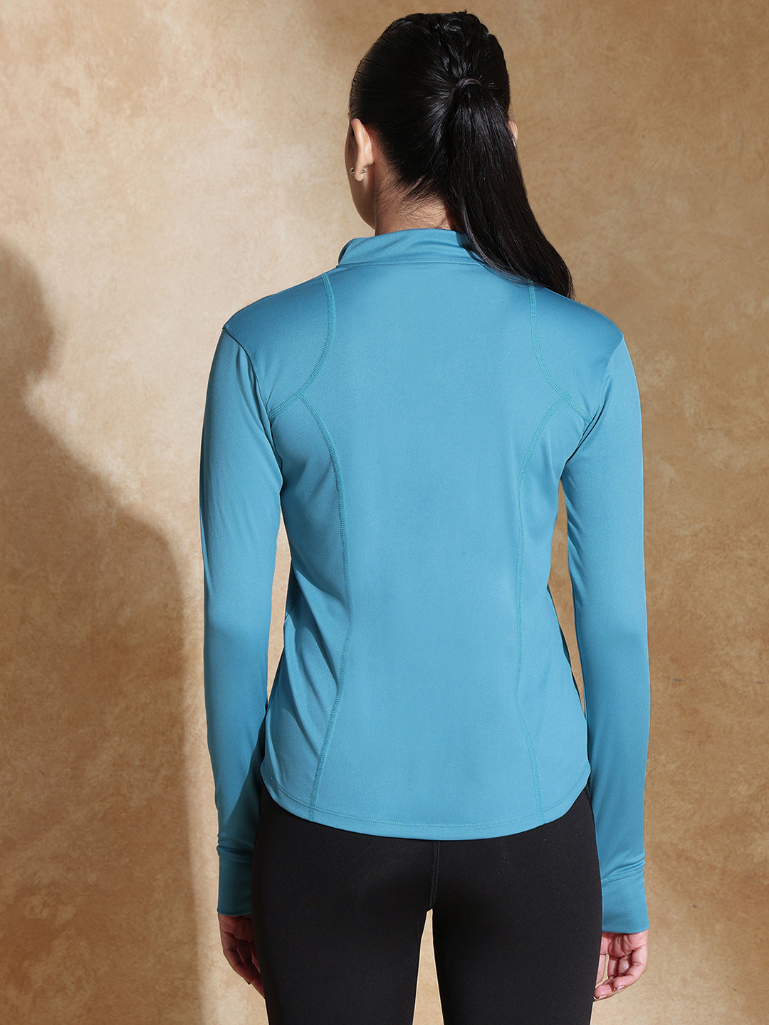 Shop-Women's Ath Runner Zip Neck Port Blue