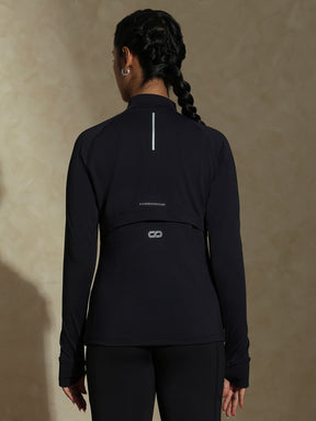 Shop-TraqRun Half-Zip tee Black