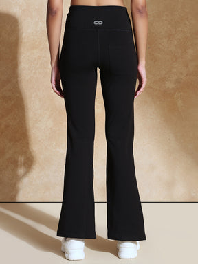 Shop-CottonFlex Flare Pants Black