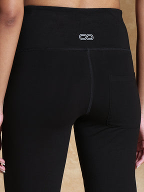 Shop-CottonFlex Flare Pants Black