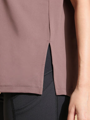 Shop-FlowFit Oversized Tee Mocha Muse
