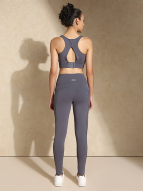 Shop-Slate Grey High Impact Action Bra with Clasp & Luna Sculpt Leggings