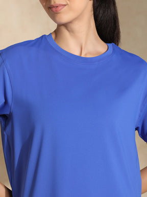 Shop-FlowFit Oversized tee Dazzling Blue