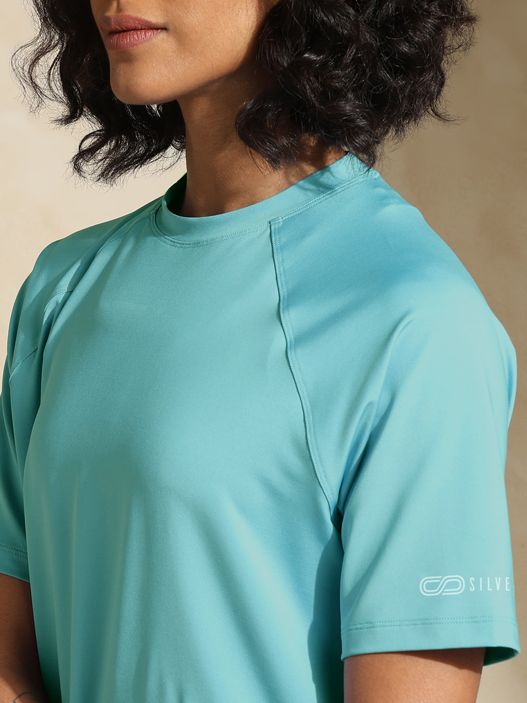 Shop-Traqfit Raglan Tee Aqua Rush