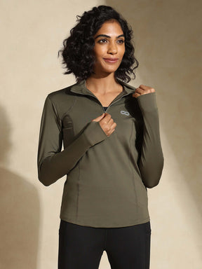 Shop-Women's Ath Runner Zip Neck Sea Turtle