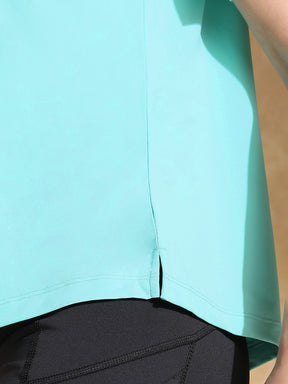 Shop-Traqfit Raglan Tee Aqua Rush