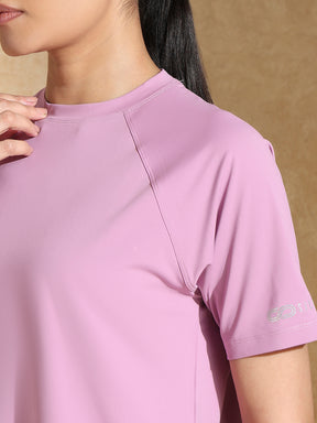 Shop-Traqfit Raglan Tee Mauve Mist