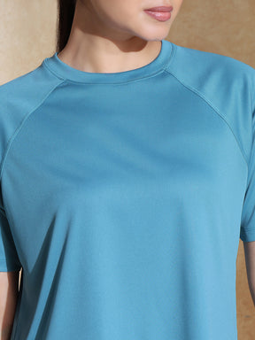 Shop-Traqfit Raglan Tee Port Blue