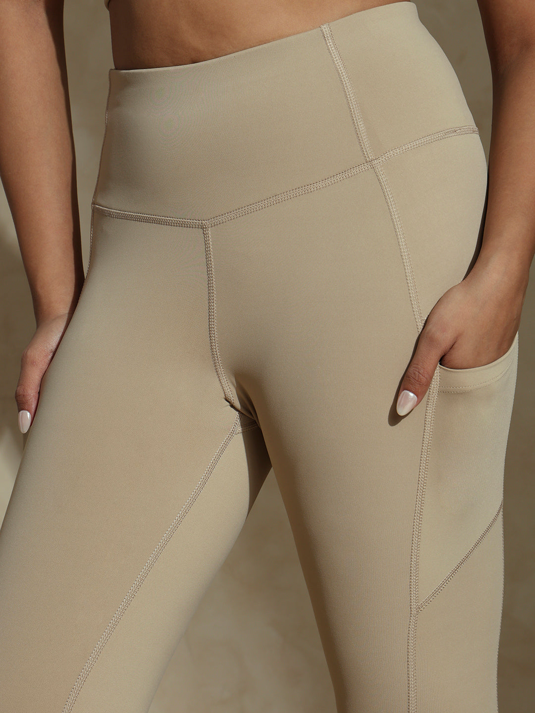 Shop-Luna Sculpt Leggings Almond Beige