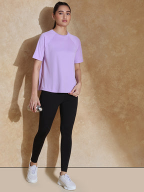Shop-Traqfit Raglan Tee Lilac
