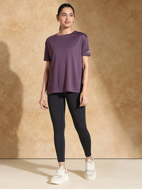 Shop-FlowFit Oversized Tee Midnight Purple
