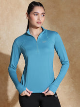 Shop-Women's Ath Runner Zip Neck Port Blue