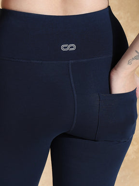 CottonFlex Flare Pants Navy