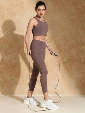 Shop-High Impact Action Bra With Clasp Mocha Muse