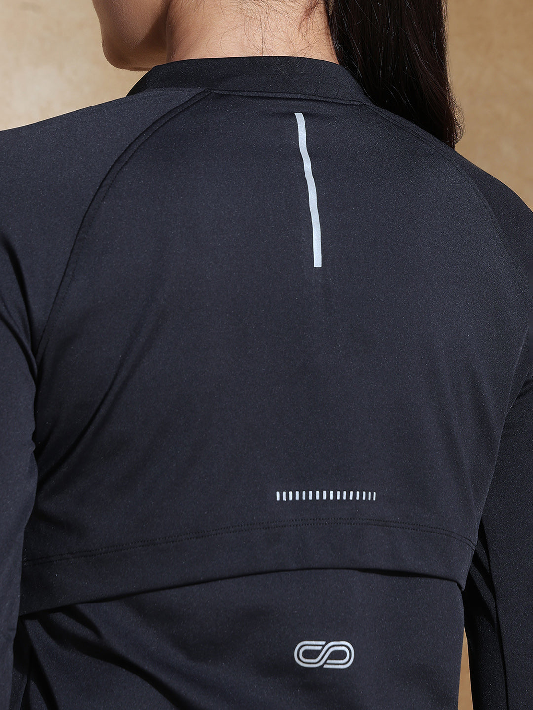 Shop-TraqRun Half-Zip Tee Black