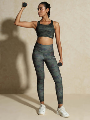 High Impact Action Bra With Clasp Army Camo