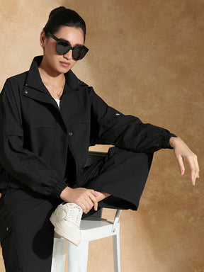 TraqPace Jacket & Cargo Pants Black