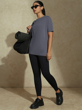 Shop-FlowFit Oversized Tee Deep Slate