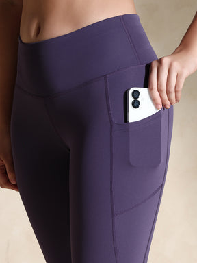 Shop-Aura Leggings Purple Cadet