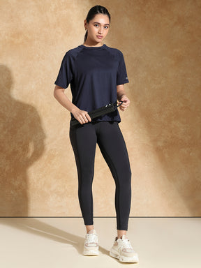 Shop-Traqfit Raglan Tee Navy