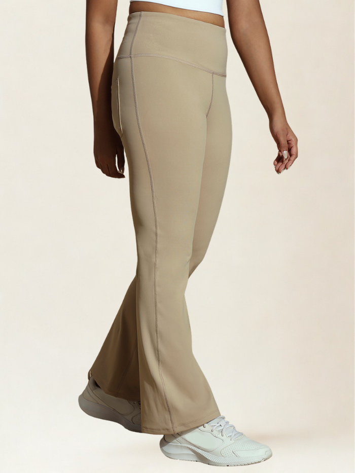 Shop-TraqLite Flare Pants Almond Beige