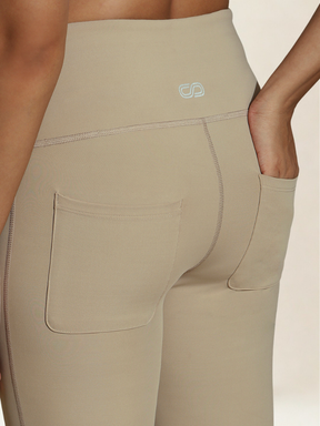 Shop-TraqLite Flare Pants Almond Beige