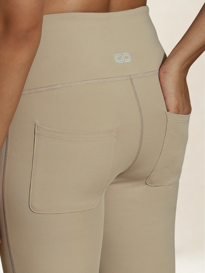 Shop-TraqLite Flare Pants Almond Beige