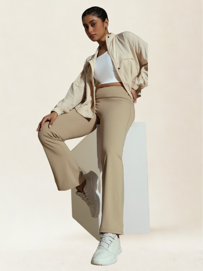 Shop-TraqLite Flare Pants Almond Beige