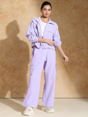 TraqPace Jacket & Cargo Pants Lilac