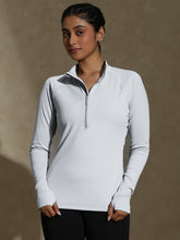 Shop-TraqRun Half-Zip tee Lunar Grey