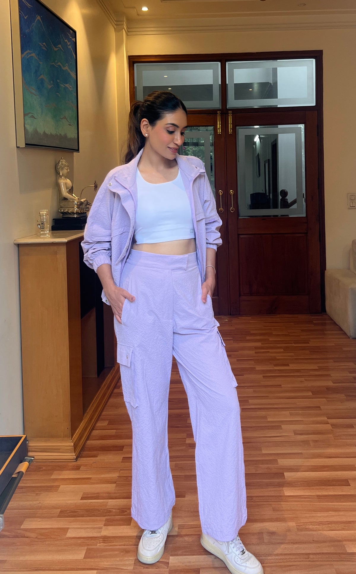 Shop-TraqPace Jacket & Cargo Pants Lilac