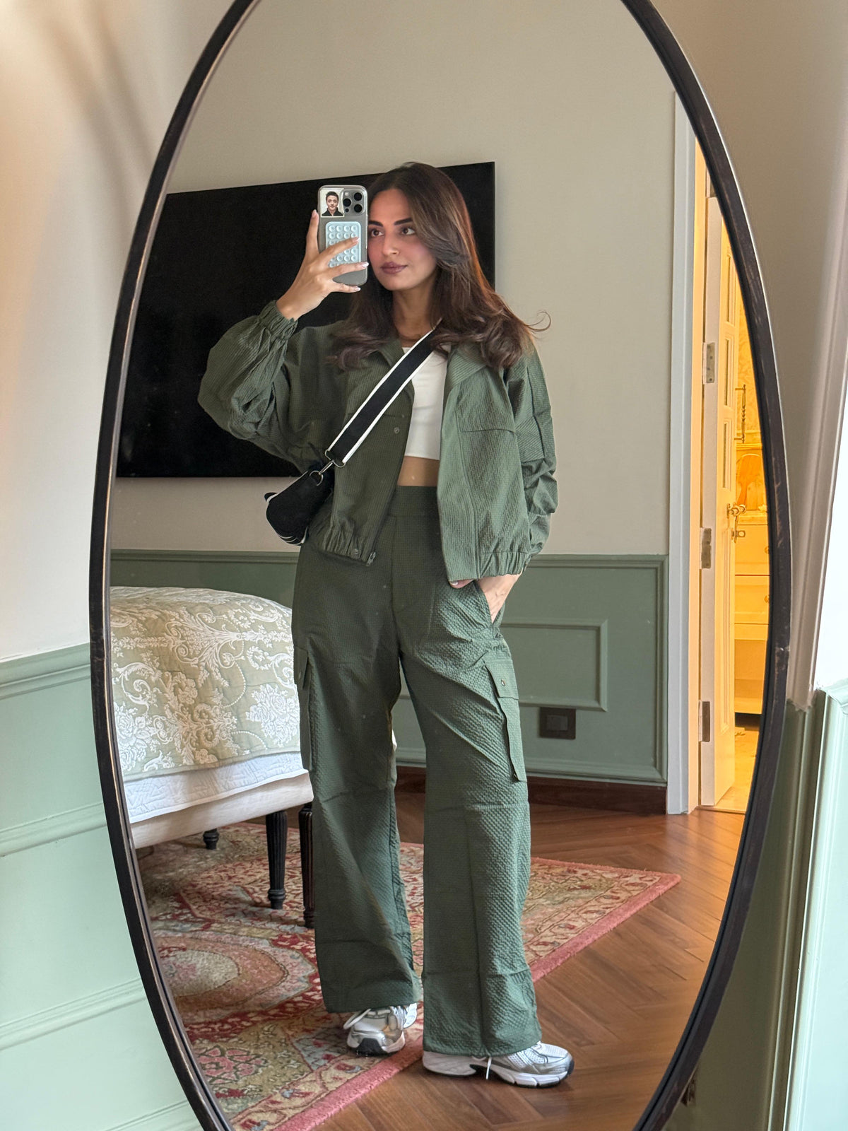 TraqPace Cargo Pants Camo Green