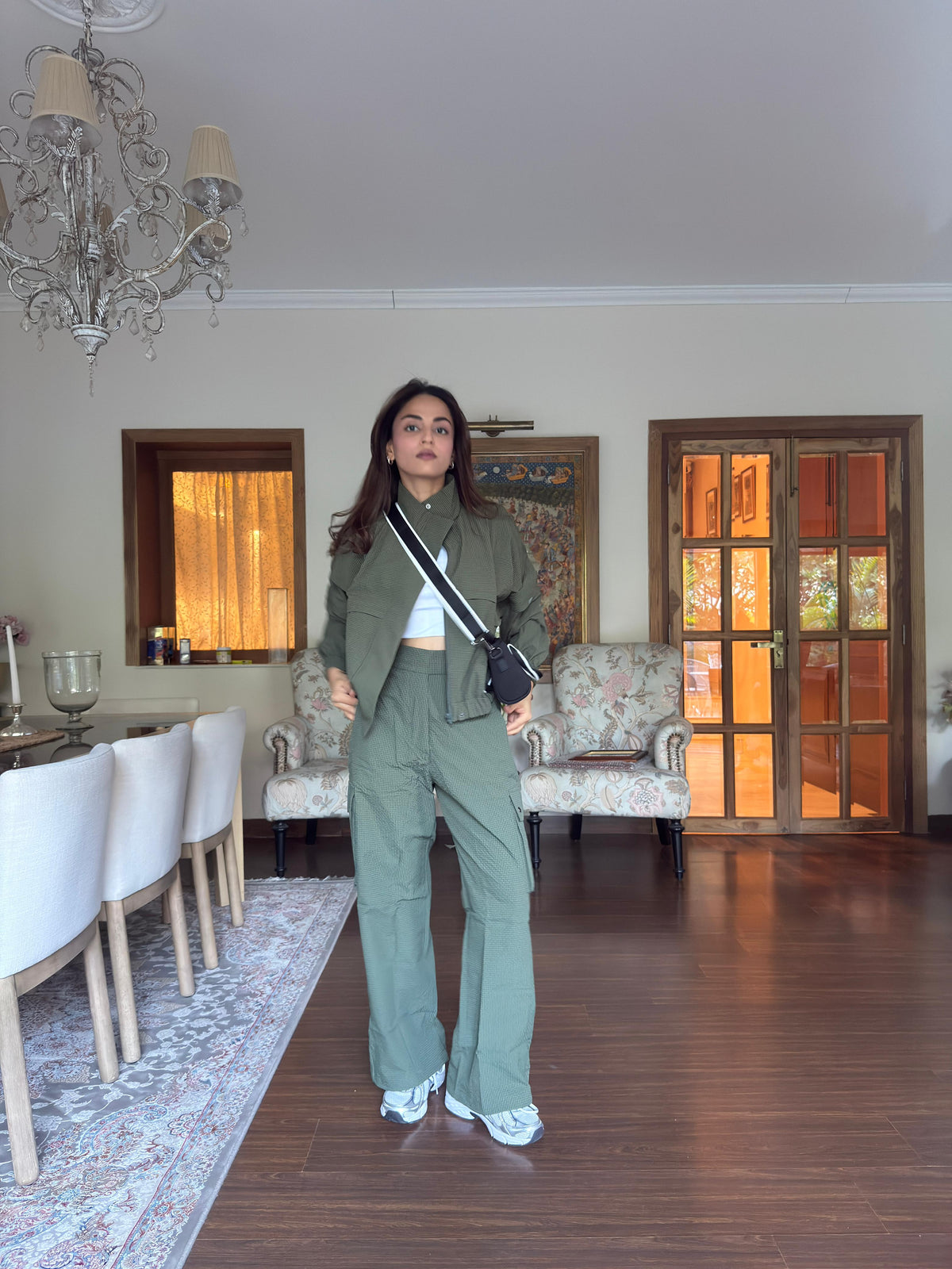 TraqPace Cargo Pants Camo Green