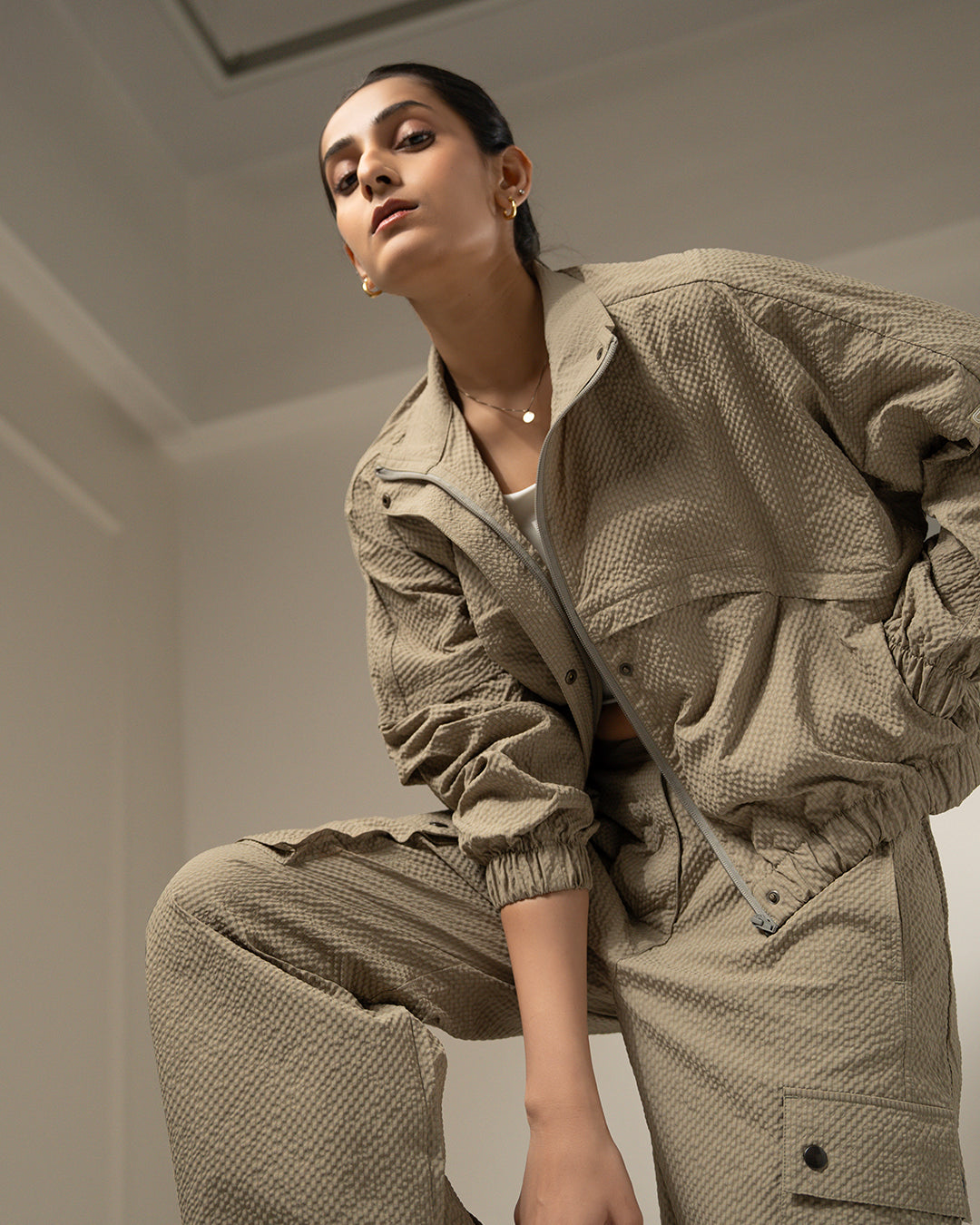 Shop-TraqPace Jacket Stone Beige