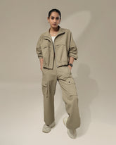 TraqPace Jacket & Cargo Pants Stone Beige