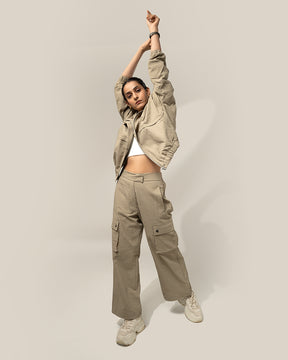 Shop-TraqPace Jacket Stone Beige