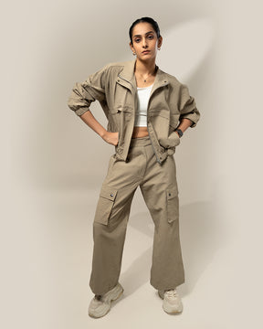 Shop-TraqPace Jacket Stone Beige