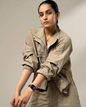 Shop-TraqPace Jacket Stone Beige